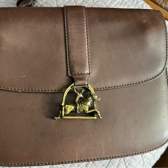 Ralph Lauren Black Leather Bag